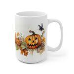 Halloween-Keramiktasse mit Herbst-Aquarellmotiv - Perfekte Geschenkidee zur Saison