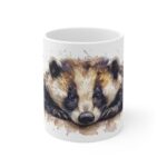 Aquarell Dachs Tasse - Keramik Tasse als Geschenkidee