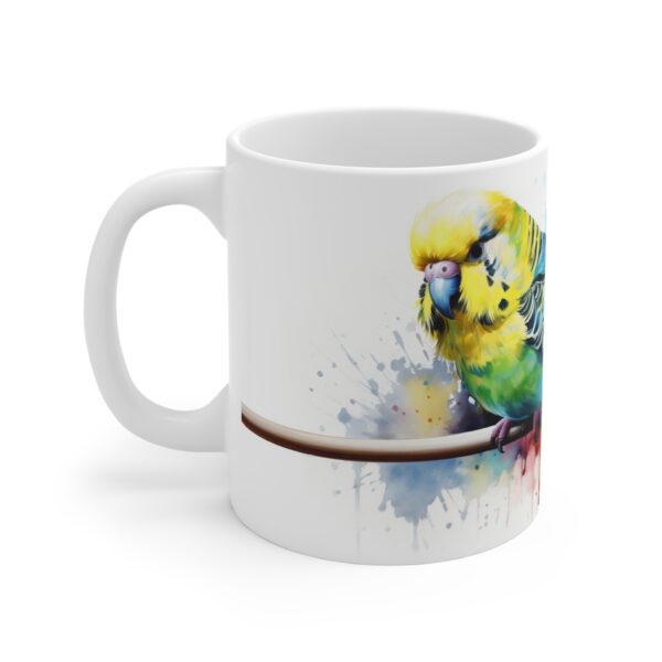 Wellensittich Tasse im Aquarell Design für Vogelliebhaber und Naturfreunde