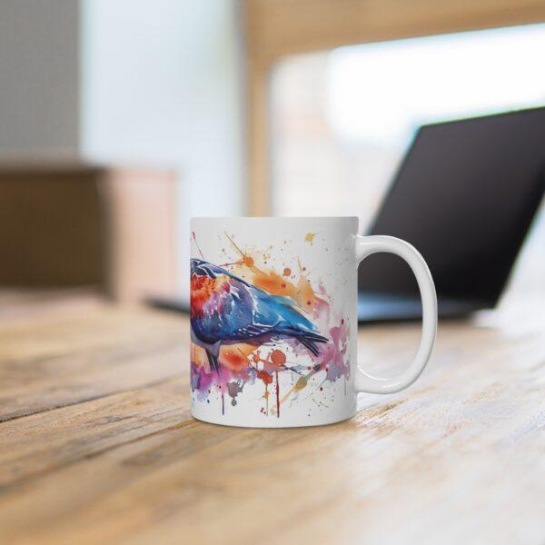 Ibis Vogel Aquarell Keramik Becher - Elegante Tasse für jeden Anlass