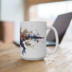 Dinosaurier Tasse mit Tyrannosaurus Rex Aquarell - Perfektes Geschenk für Paläontologie-Fans und Dino-Liebhaber