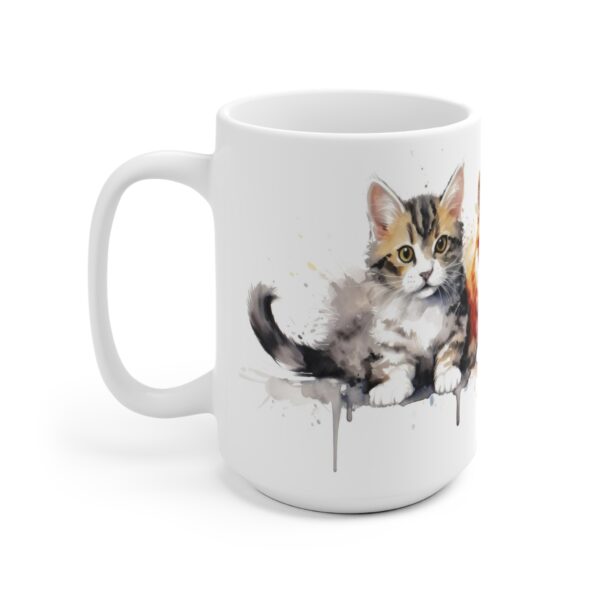 Niedliche Kätzchen Tasse - Aquarell Becher für Katzenliebhaber