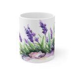 Lavendel Aquarell Tasse - Beruhigendes Blumenmotiv für Entspannung und Genuss