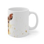 Aquarell Rehkitz Tasse - Keramiktasse für Naturfreunde, Mikrowellengeeignet