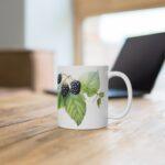 Brombeere Aquarell Tasse - Beerenfrucht Design Becher für Natur- und Fruchtliebhaber