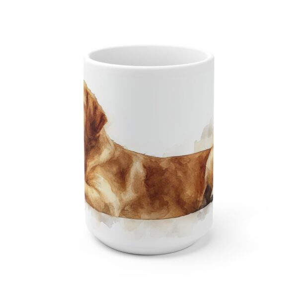 Keramiktasse mit Labrador Aquarellmotiv – Hochwertiger Becher für Tierliebhaber