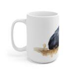 Schwarzes Meerschweinchen Aquarell Tasse – Süßer Becher für Tierliebhaber und Haustierfreunde