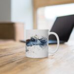 Aquarell Tasse mit Fliegendem Falken - Keramik für Künstler und Naturliebhaber