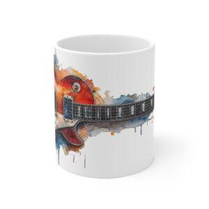 Les Paul Gitarre Sunburst Tasse – Stilvoller Becher für Gitarristen und Musikliebhaber