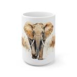 Aquarell Elefant Keramiktasse - Ideales Geschenk für Tierliebhaber