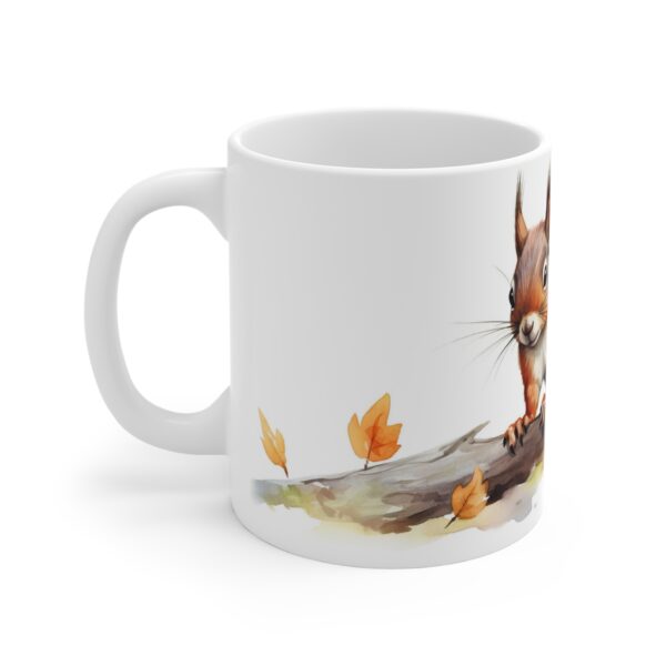 Eichhörnchen Aquarell Tasse – Verspielte Waldtier Tasse für Naturfreunde und Tierliebhaber