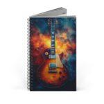 Aquarell Notizbuch im Les Paul Sunburst Stil