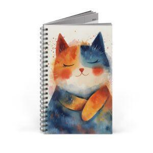 Katzen-Aquarell-Notizbuch – Auswahl: Blanko, Linien, Punktraster, Planer