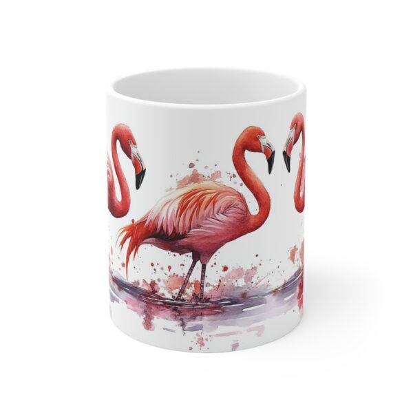 Flamingo Aquarell Tasse - Elegante Kaffeetasse für Tier- und Naturliebhaber