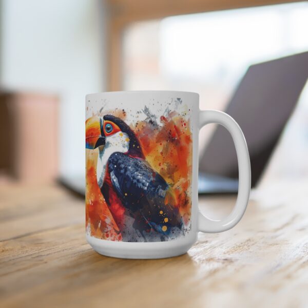 Tukan Vogel Aquarell Keramik Becher - Stilvolles Design für jeden Anlass