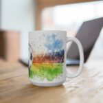 Fußball Aquarell Tasse - EM 2024 Design Becher für Sportbegeisterte und Fußballfans