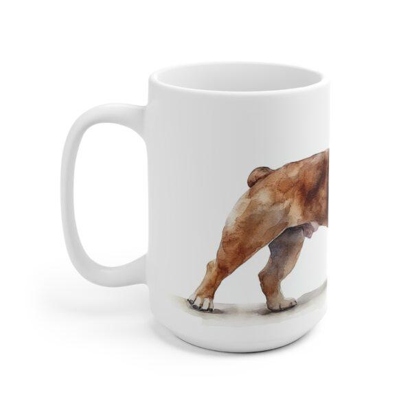 Elegante Bulldogge Keramiktasse im Aquarell-Stil – Hochwertiger Druck für den täglichen Genuss