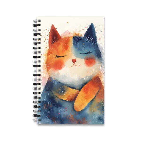 Katzen-Aquarell-Notizbuch – Auswahl: Blanko, Linien, Punktraster, Planer