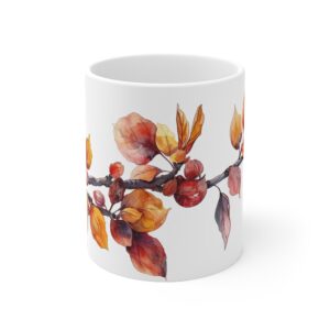 Ahornzweig Keramik Becher - Natur Kunst für Kaffee und Tee