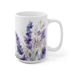 Lavendel Aquarell Tasse - Beruhigendes Blumenmotiv für Entspannung und Genuss