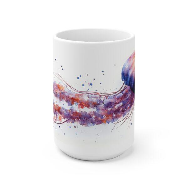 Aquarell Quallen Tasse - Unterwasserwelt Design für Kaffeeliebhaber