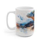 Komodo Dragon Wasserfarben Keramiktasse - Kunstvolle Tasse für Tee und Kaffee