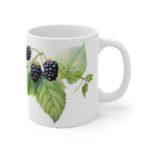 Brombeere Aquarell Tasse - Beerenfrucht Design Becher für Natur- und Fruchtliebhaber