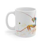 Gottesanbeterin Aquarell Tasse – Insekten-Design für Naturliebhaber