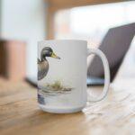 Aquarell Ente Tasse - Stilvoller Becher für Vogelliebhaber und Naturfreunde