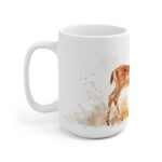 Aquarell Rehkitz Tasse aus Keramik – Charmantes Design für Liebhaber von Naturmotiven