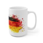 Deutschlandflagge Aquarell Tasse - Patriotischer Becher für Fußballfans und Nationalstolz