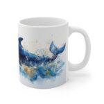 Aquarell Wal-Tasse - Kaffeetasse für Ozeanliebhaber