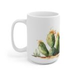 Aquarell Kaktus Tasse aus Keramik – Naturinspiriertes Design für Kaffeeliebhaber