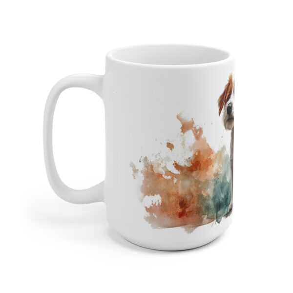 Jack Russell Terrier Keramiktasse mit Aquarell Design - Ideal für Hundeliebhaber