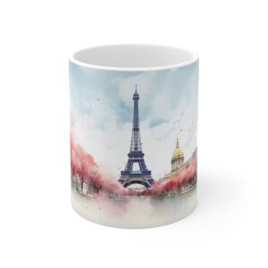 Eiffelturm Aquarell Tasse - Pariser Flair für Kunst- und Reisebegeisterte