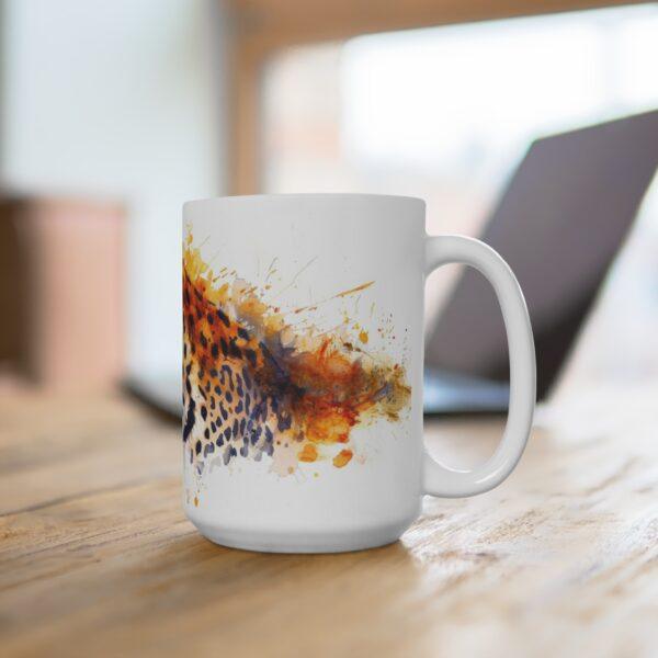 Leopard Aquarell Tasse – Becher für Wildtierfans und Naturliebhaber