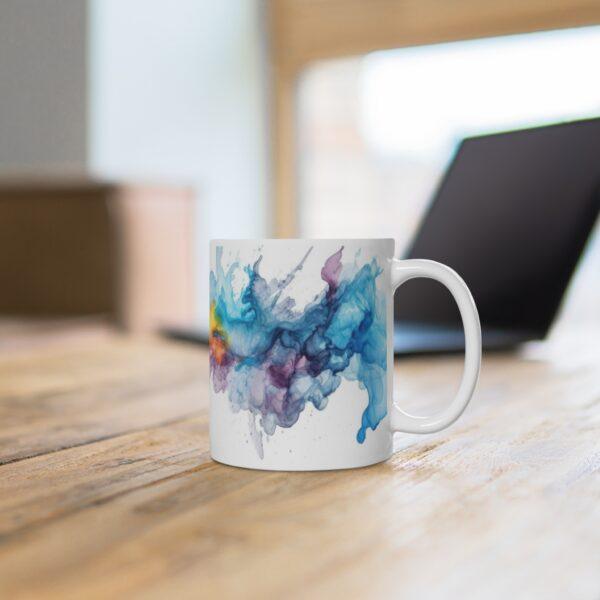 Abstrakte Wasserfarben Tasse - Kreativer Aquarell Becher für Kunstliebhaber und Kreative