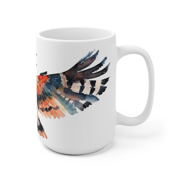 Aquarell Wiedehopf Vogel Keramik Becher – Handgemachte Designs für Tierliebhaber