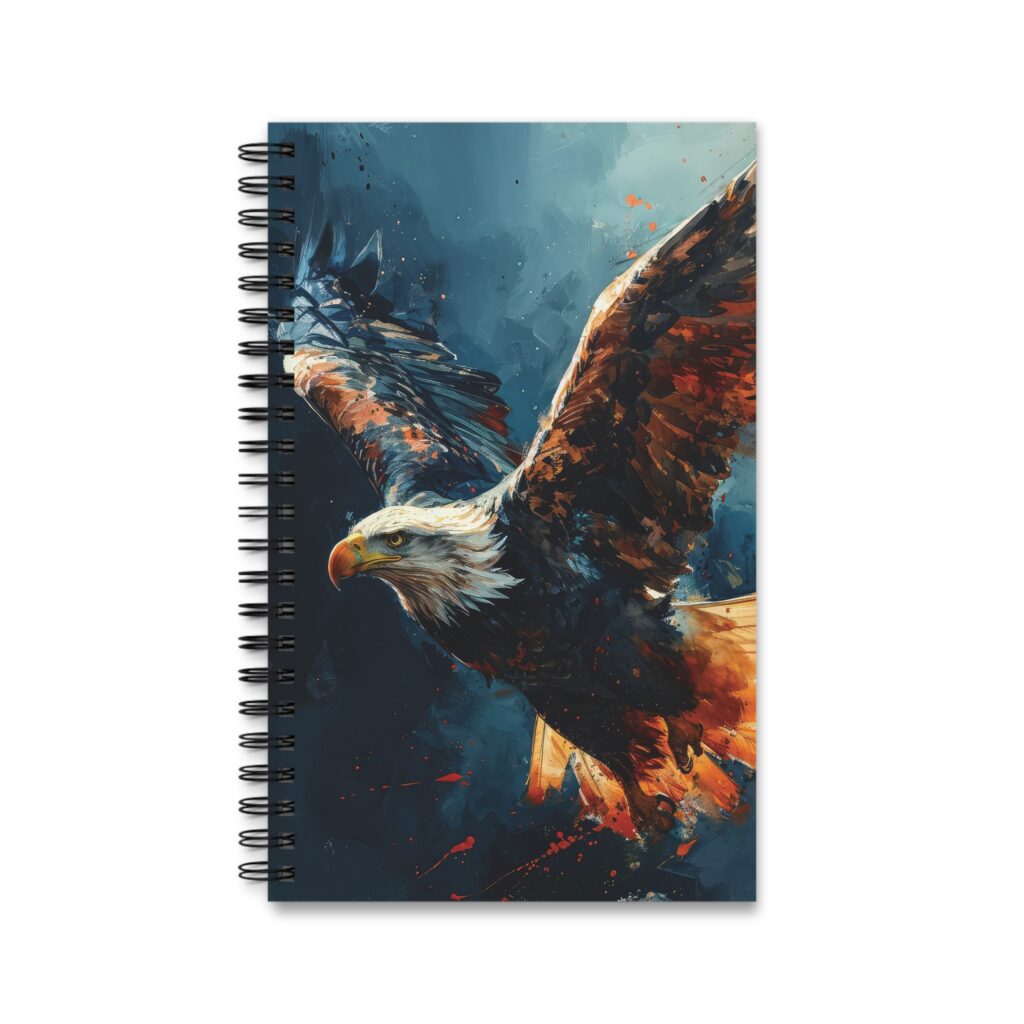 Majest&auml;tischer Adlerflug Notizbuch - Ringbindung in verschiedenen Varianten: Blank, Linie, Punktraster, Planer