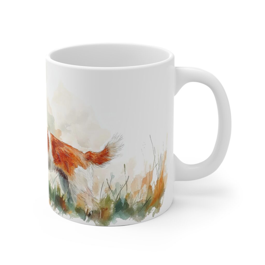 Keramiktasse Jack Russell Terrier im Aquarell-Stil &ndash; Hochwertiger Becher f&uuml;r Hunde-Liebhaber