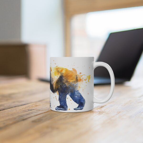 Gorilla Keramik Aquarell Becher – Ideal für Kaffee und Tee