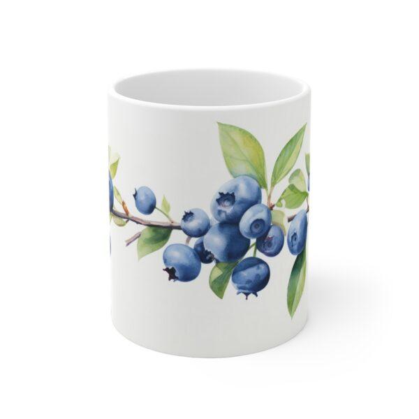 Aquarell-Design Beere Tasse – Kaffeetasse mit Heidelbeeren Motiv