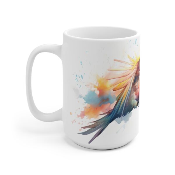 Kreative Kaffee Tasse mit Aquarell Kakadu – Ideales Geschenk für Vogelliebhaber