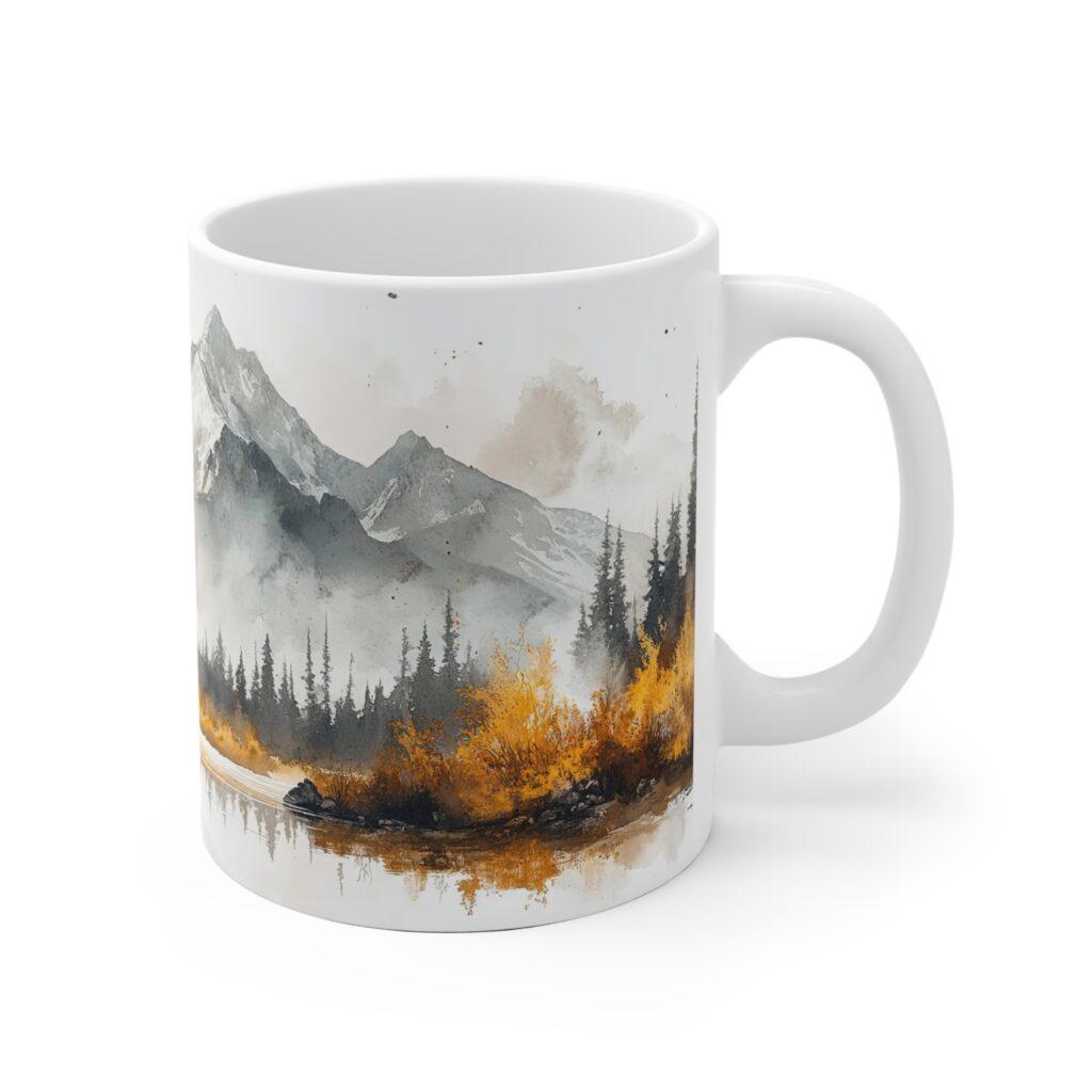 Aquarell Grizzlyb&auml;r Tasse - Kaffeetasse f&uuml;r Natur- und Tierliebhaber