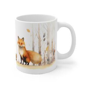 Aquarell Fuchs Kaffeetasse – Ideales Geschenk für Kinder und Familien