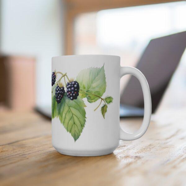 Brombeere Aquarell Tasse - Beerenfrucht Design Becher für Natur- und Fruchtliebhaber