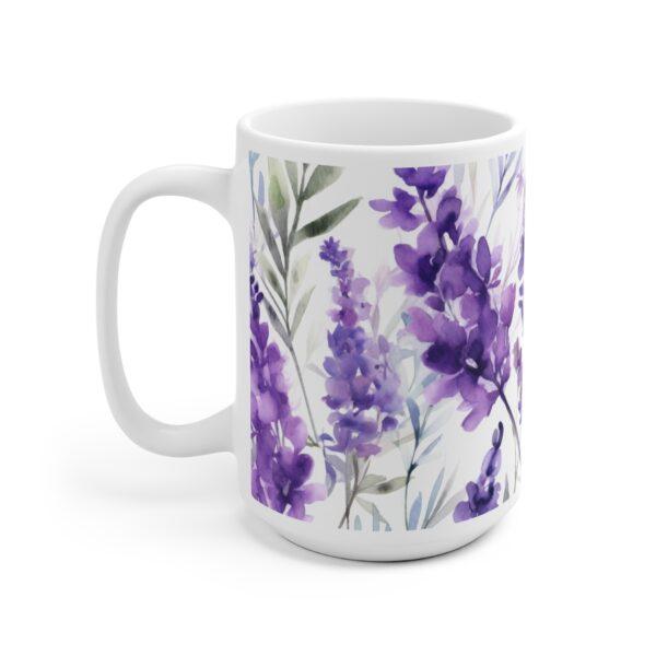 Entspannende Lavendel Aquarell Tasse – Keramiktasse für Teegenuss und stilvolle Dekoration