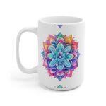 "Geschenktasse mit Aquarell Mandala Design - Kunstvoll bedruckte Kaffeetasse für besondere Anlässe"