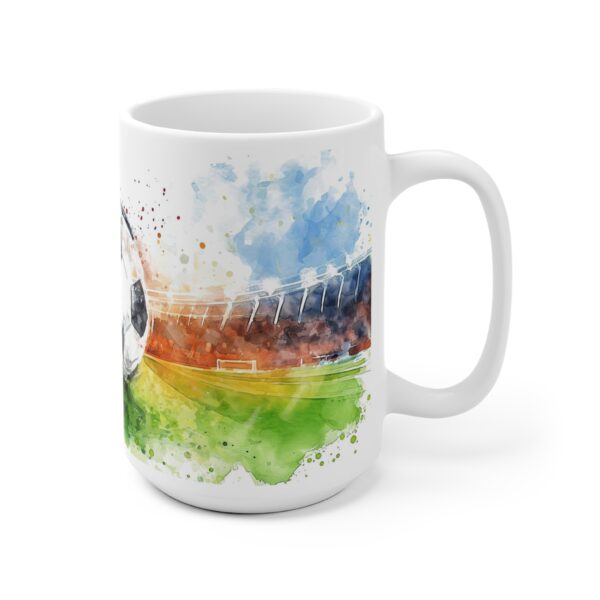 Fußball Aquarell Tasse - EM 2024 Design Becher für Sportbegeisterte und Fußballfans