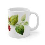 Himbeere Aquarell Tasse – Becher mit Saftigem Beeren Design für Sommerfrüchte-Fans und Natur-Liebhaber